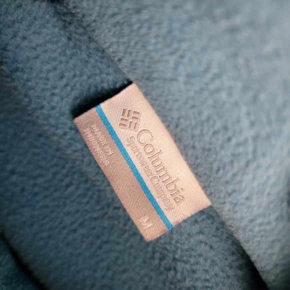 Columbia Jacket Womens Blue Fleece Full Zip Pockets Outdoors Gorpcore Light - Picture 9 of 10